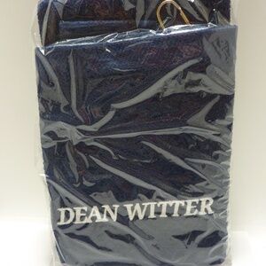 DEAN WITTER NAVY BLUE   Golf, Hand Towel with Grommet & Hook  100% Cotton
